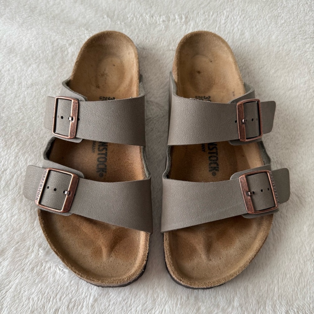 Birkenstock Arizona Sandals - Stone - Picture 3 of 7